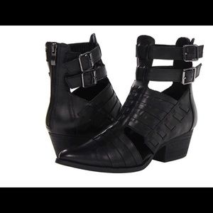 Chinese laundry black indigo booties